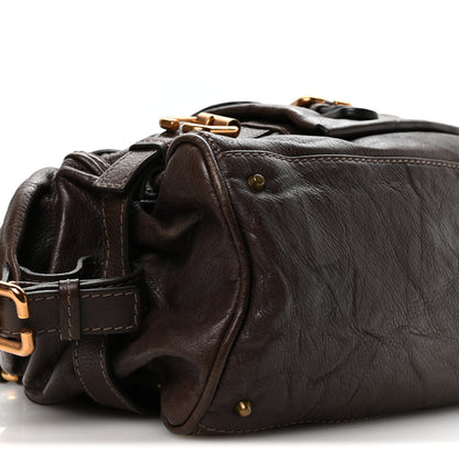 Chloe Calfskin Paddington Front Pocket Tote Chocolate 9 of 11