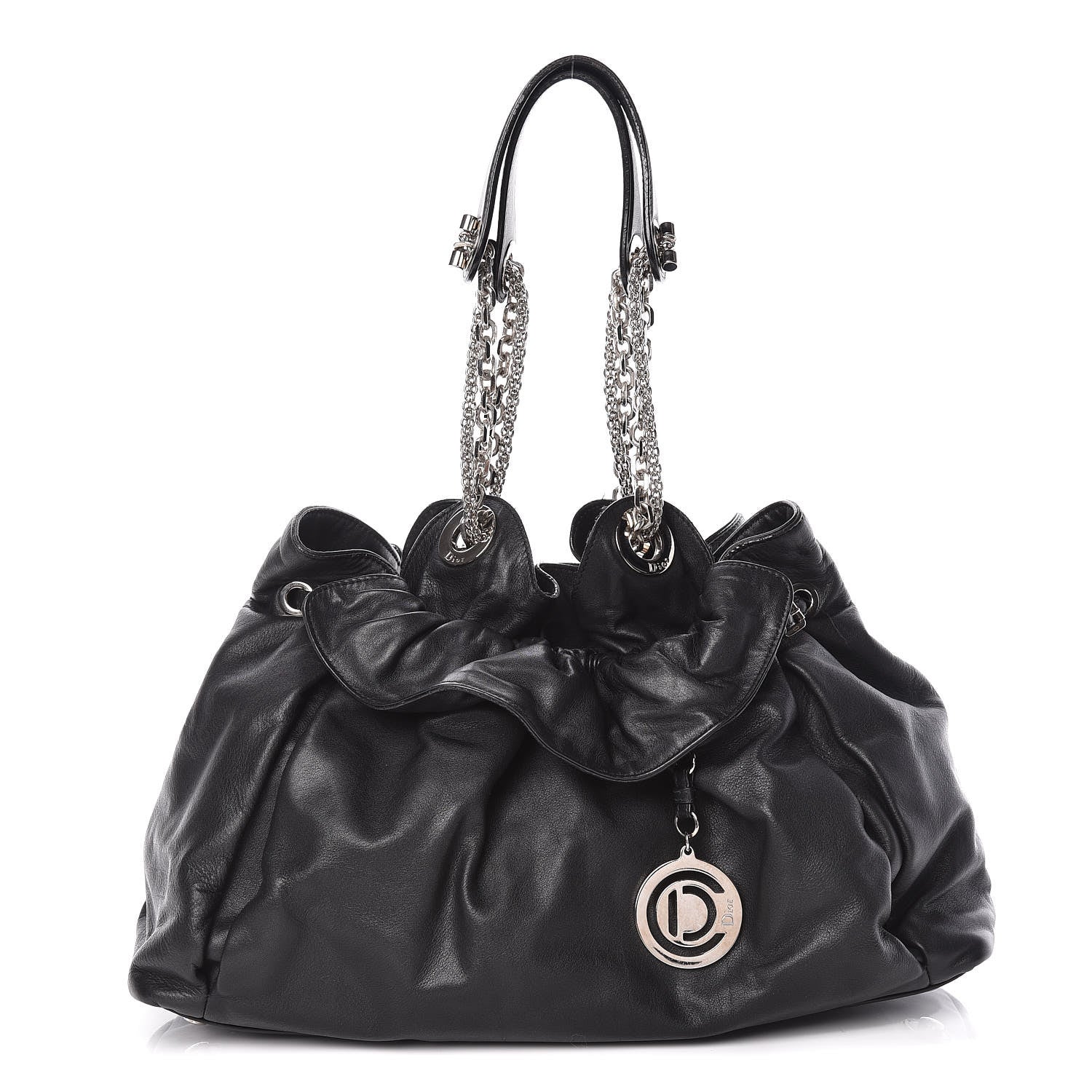 Christian Dior Lambskin Medium Le Trente Tote Black 1 of 11