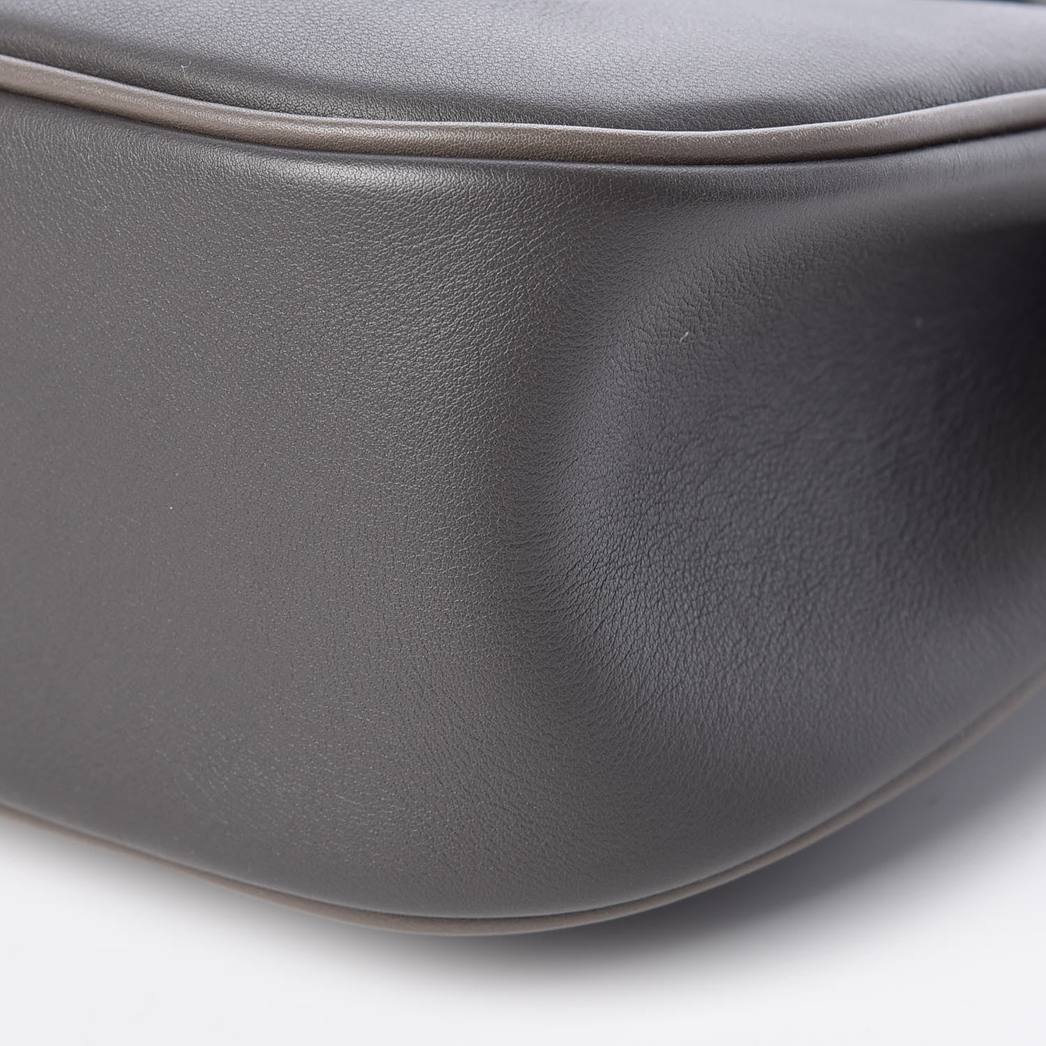 Hermes Veau Swift Perforated Sac Berline 28 Graphite Etoupe 12 of 12
