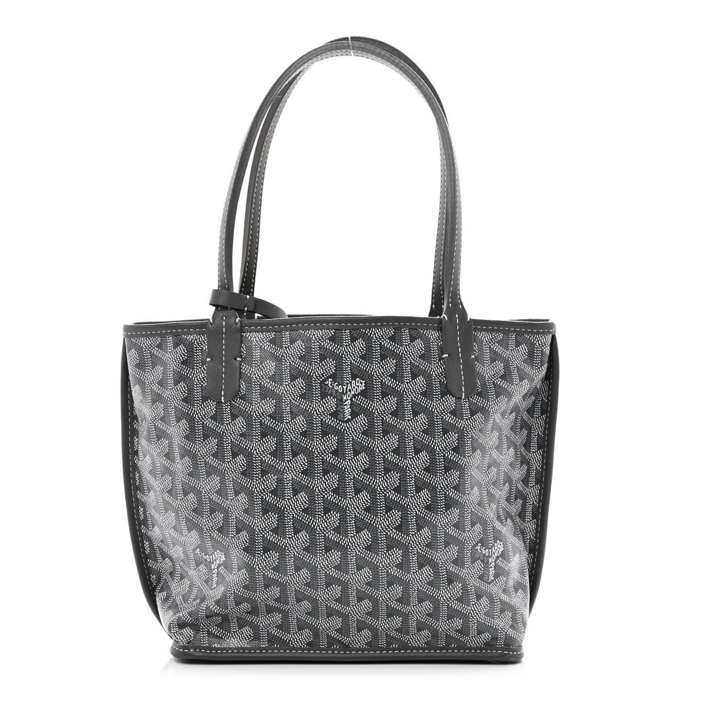 Goyardine Reversible Mini Anjou Grey