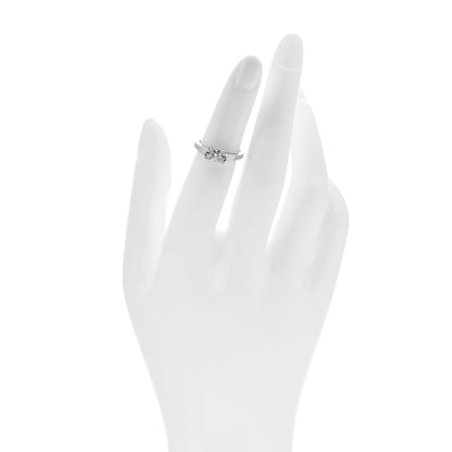 Cartier Platinum Diamond .33ct Ballerine Solitaire Engagement Ring 47 4 2 of 6