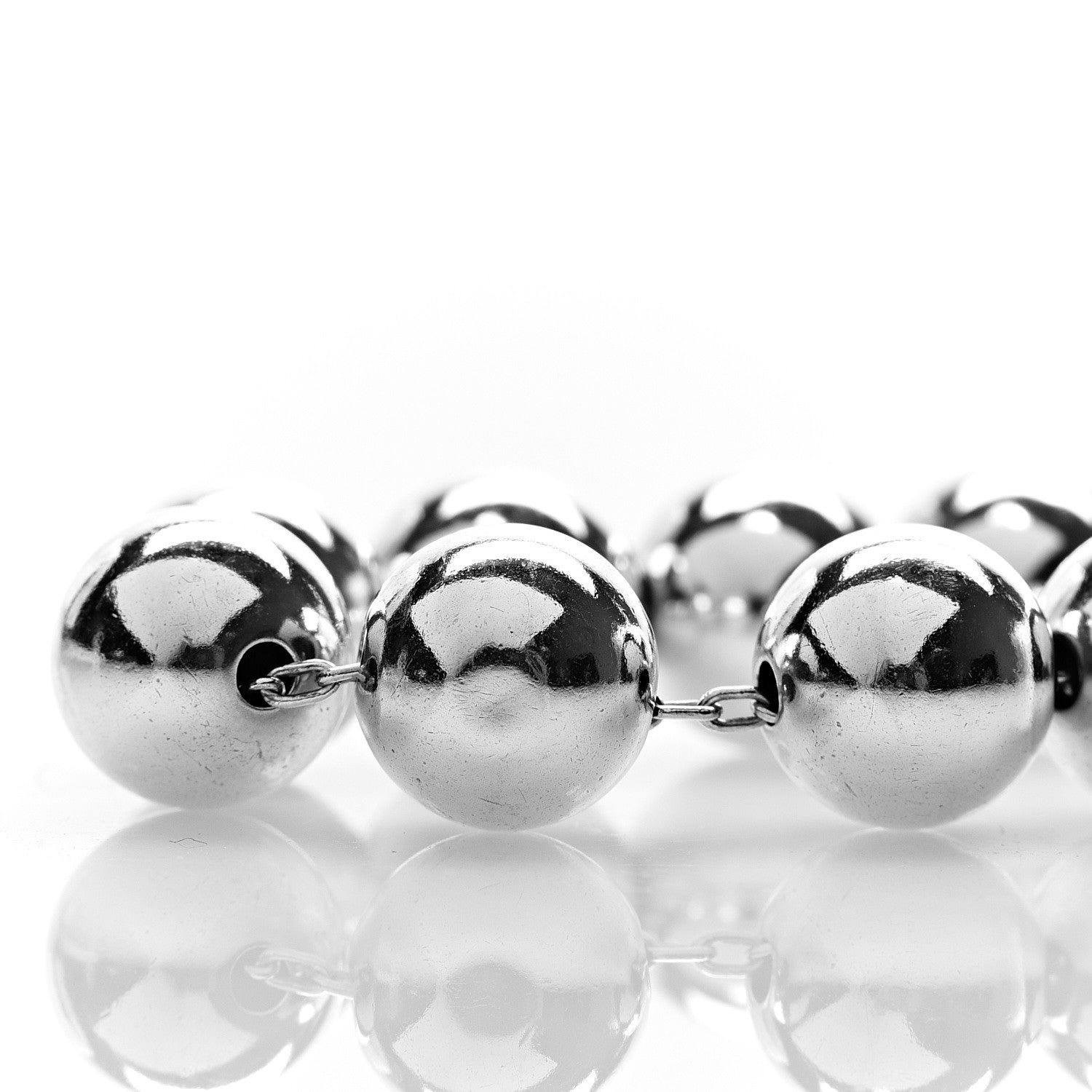Tiffany Sterling Silver 10mm HardWear Ball Bracelet 7 of 7