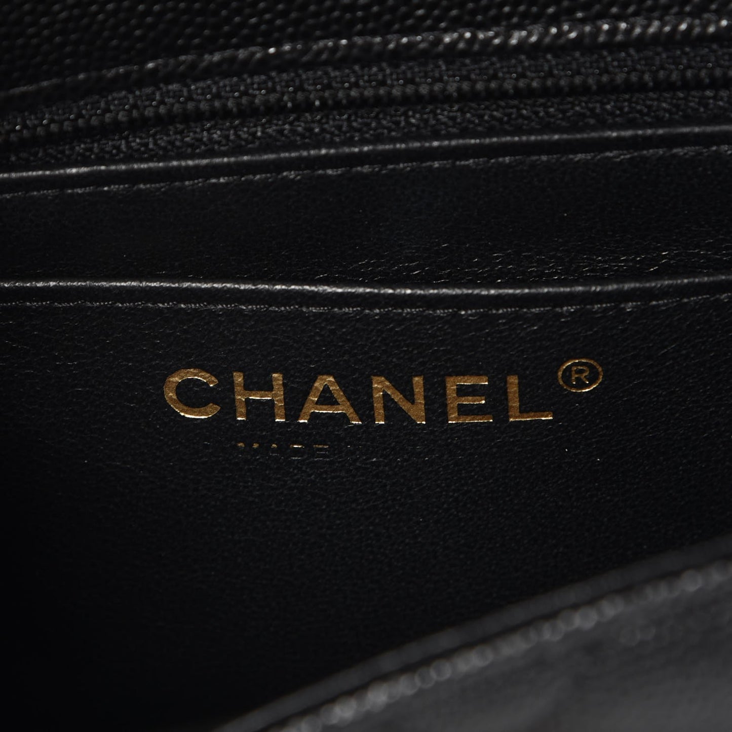Caviar Quilted Mini Square Flap Black