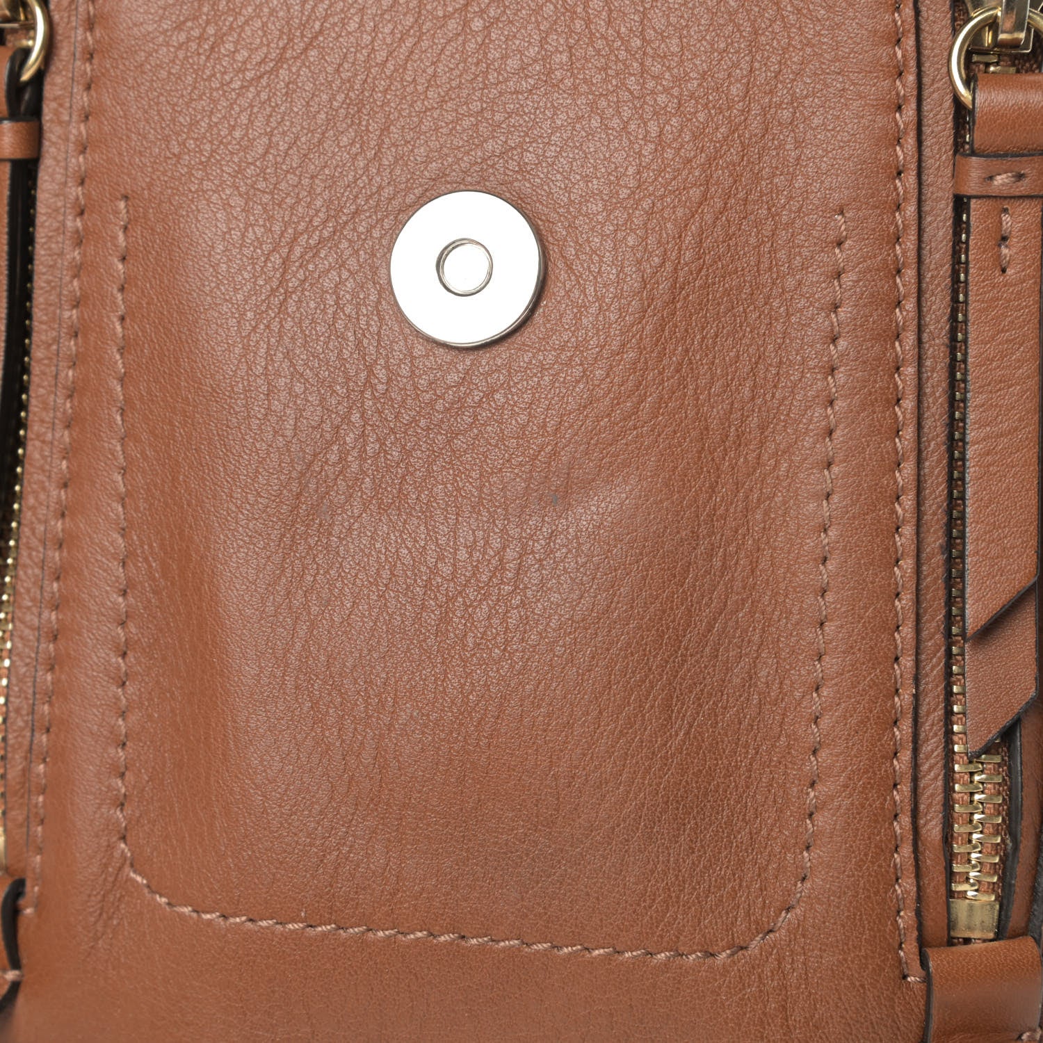 Chloe Suede Calfskin Mini Faye Backpack Tan 6 of 7