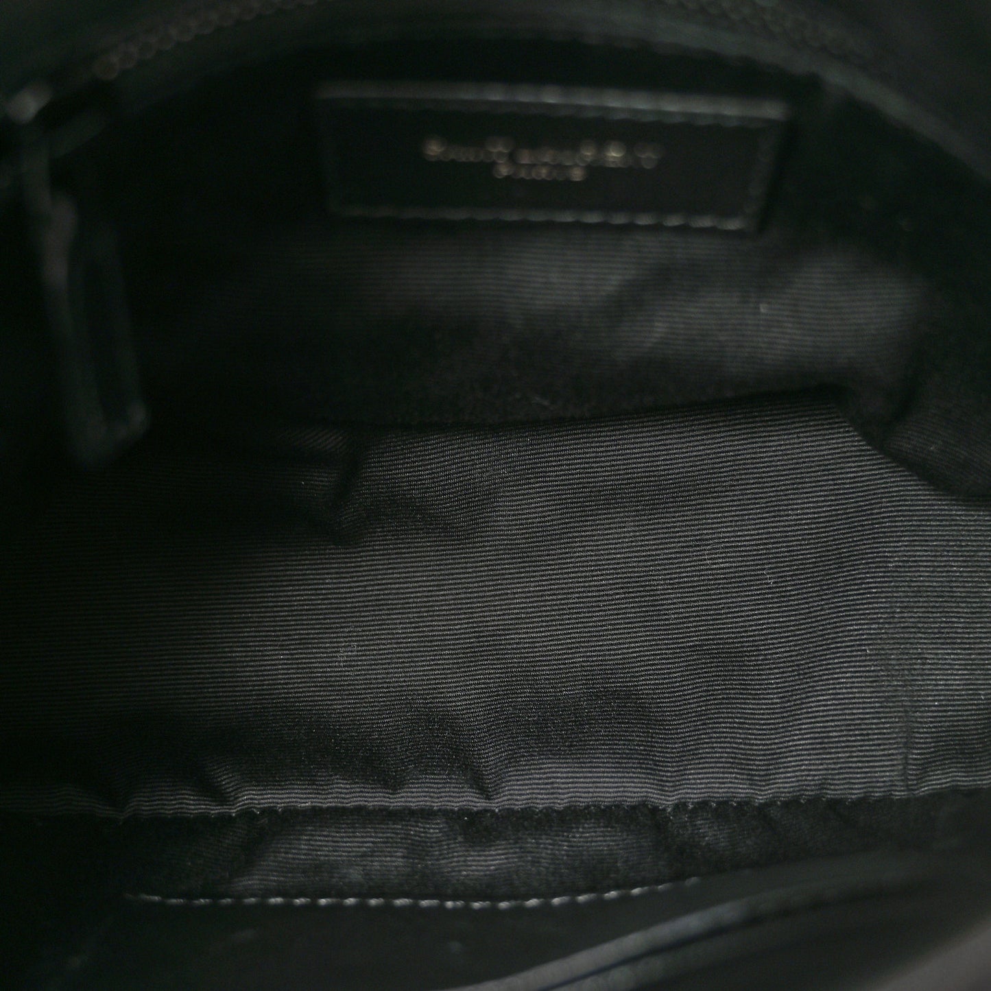 Lambskin Quilted Toy Loulou Puffer Monogram Monochrome Chain Satchel Black