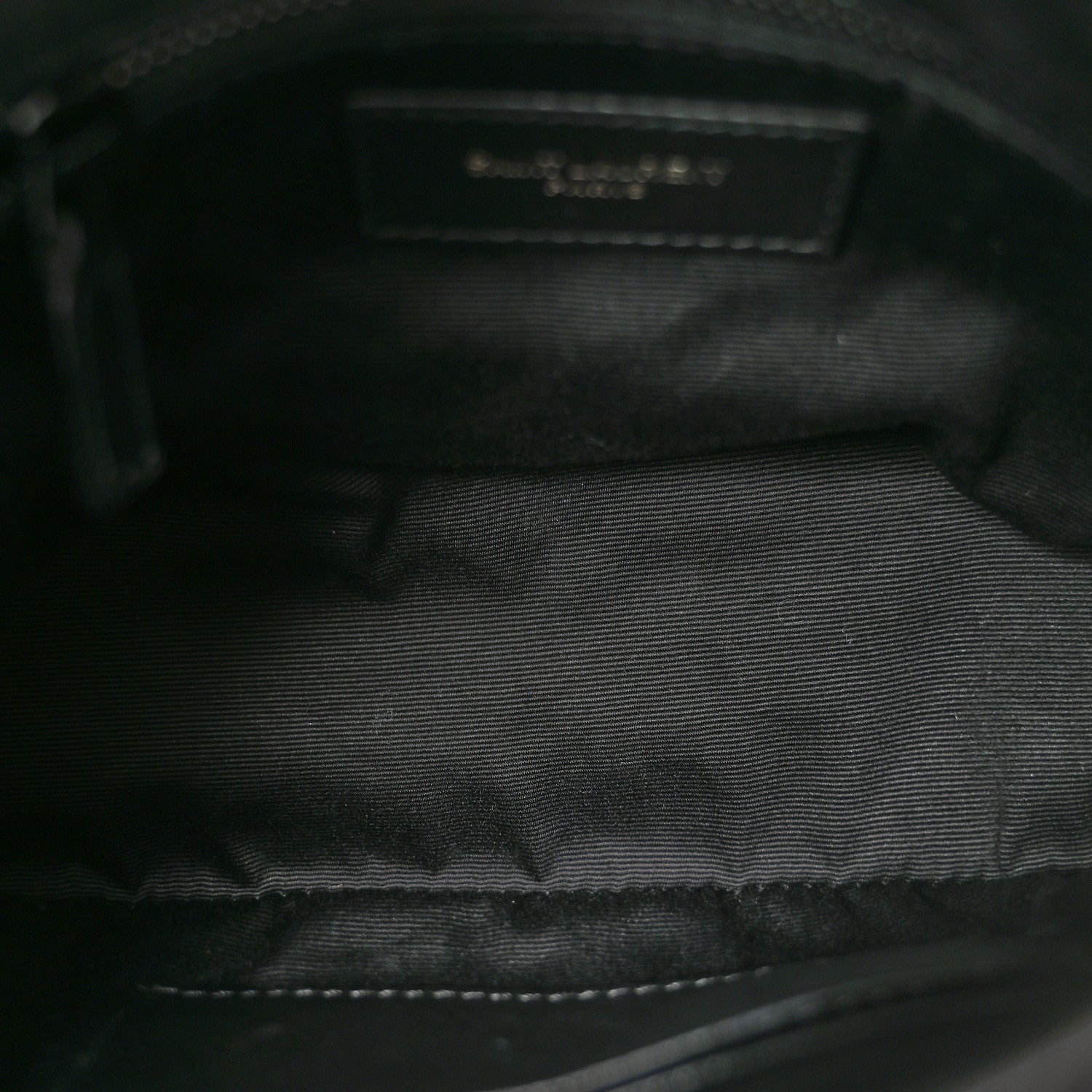 Saint Laurent Lambskin Quilted Toy Loulou Puffer Monogram Monochrome Chain Satchel Black 5 of 12