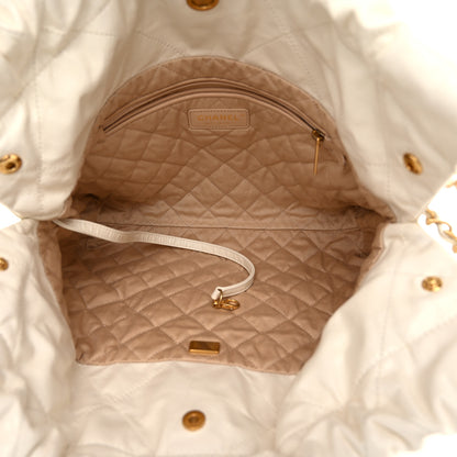 Chanel Calfskin Quilted Small Chanel 22 White 6 of 11