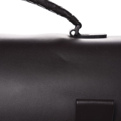 Bottega Veneta Calfskin Intrecciato Briefcase Ebano 9 of 19