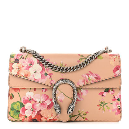 Gucci Calfskin Blooms Print Small Dionysus Shoulder Bag Pink Apricot Multicolor 1 of 10