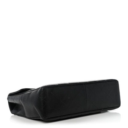 Chanel Caviar Quilted Jumbo Single Flap Black 4 of 10
