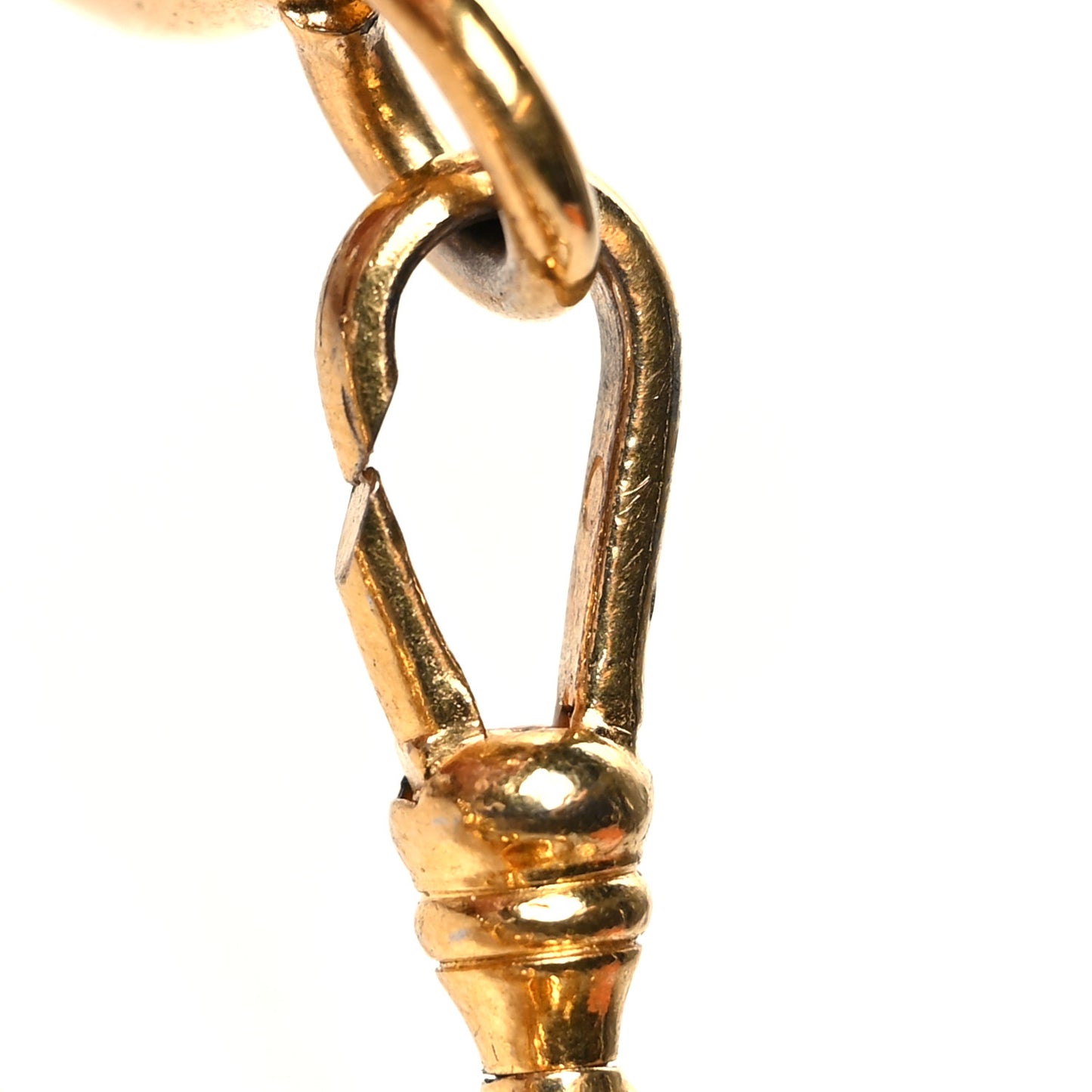 Metal Chain CC Medallion Belt Gold