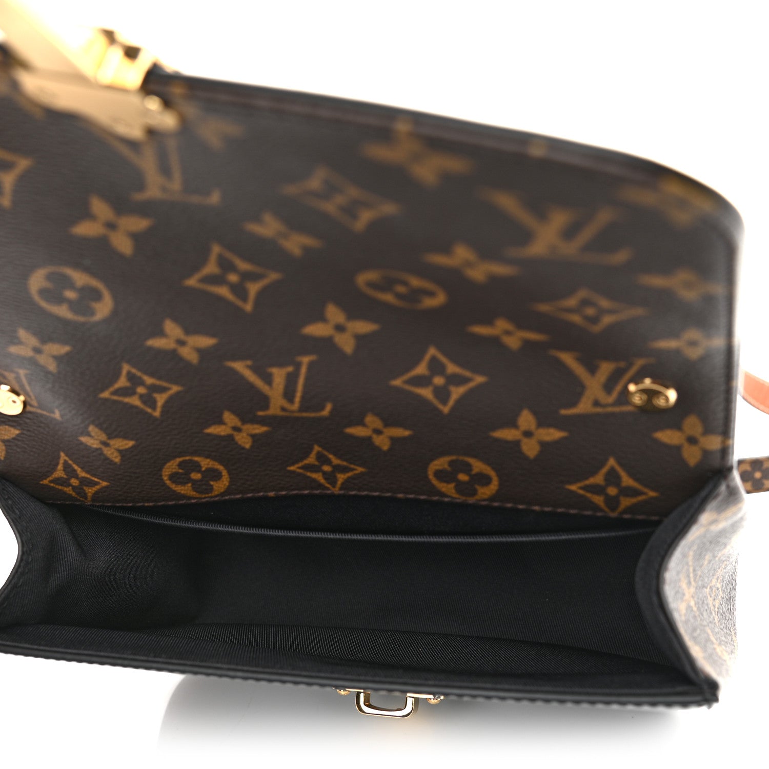 Louis Vuitton Patent Calfskin Monogram Cherrywood BB Black 5 of 11