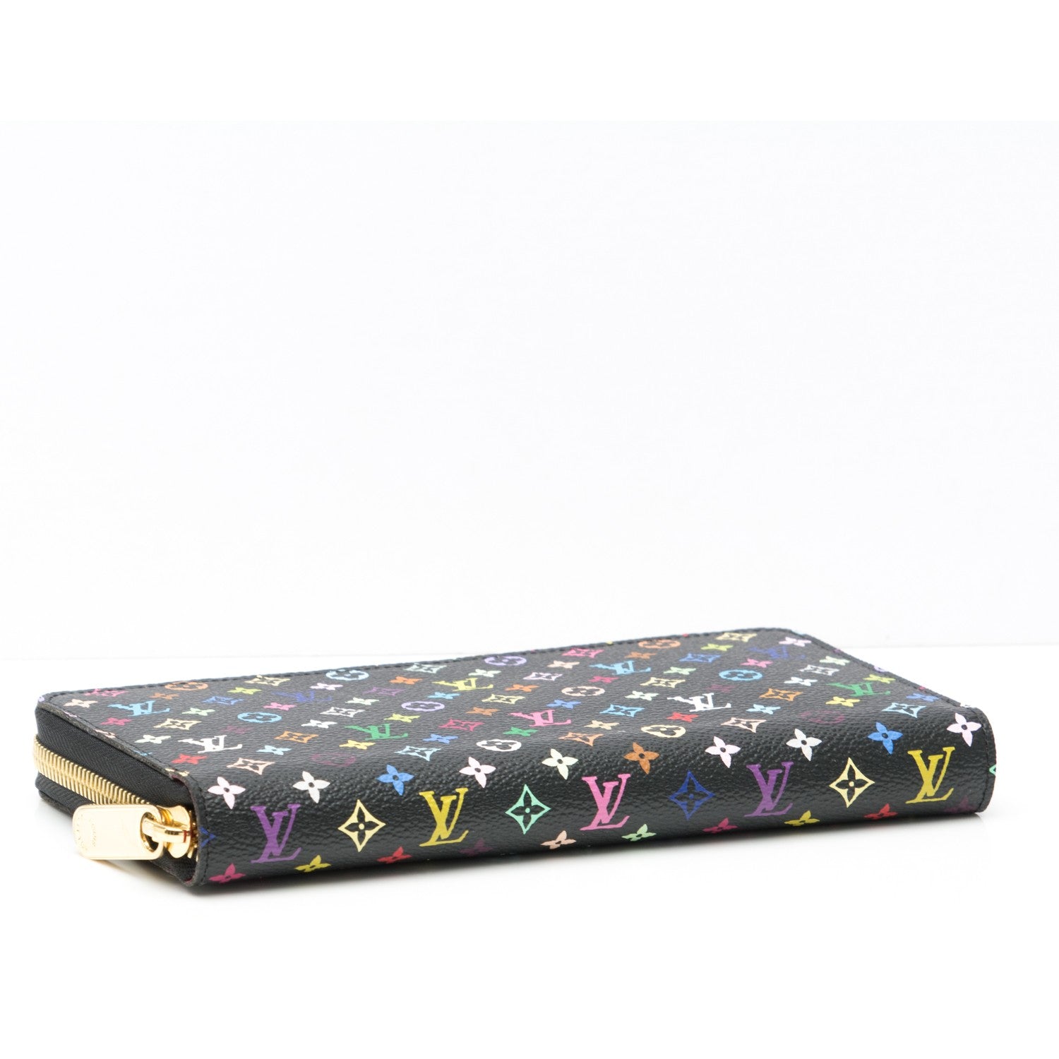 Louis Vuitton Monogram Multicolor Zippy Wallet Black Grenade 4 of 7