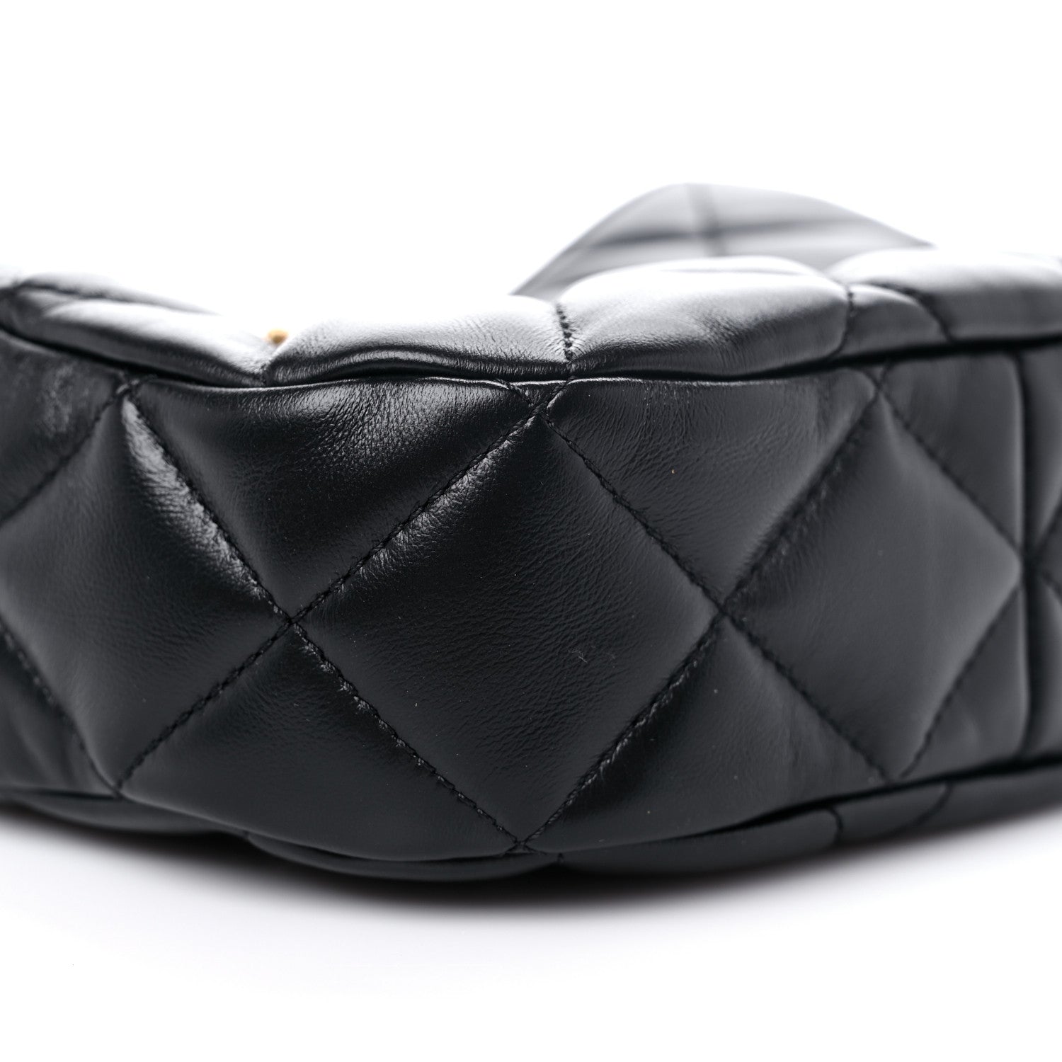 Chanel Lambskin Quilted Small Chain Hobo Black 7 of 11