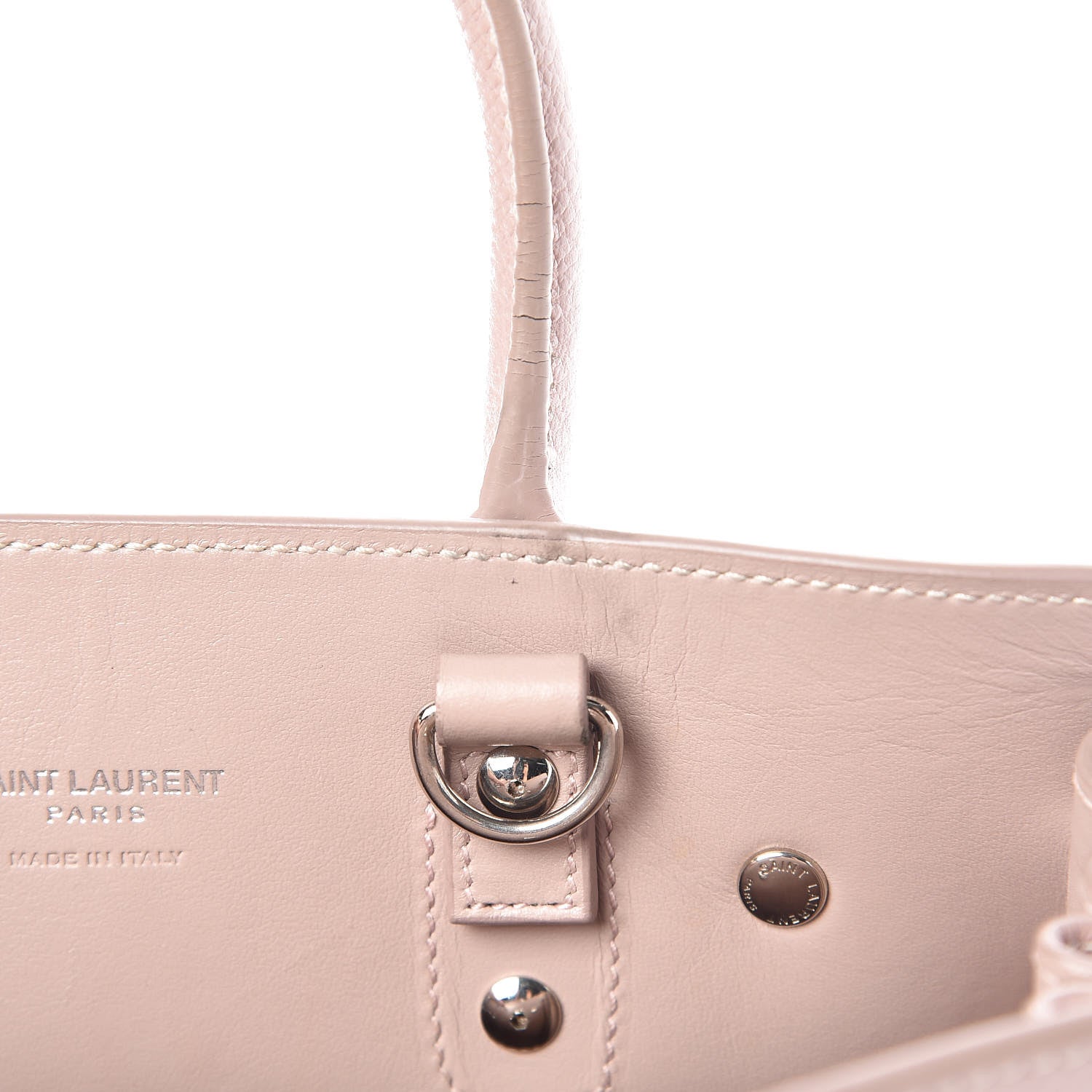Saint Laurent Grained Calfskin Nano Sac De Jour Antique Rose 11 of 14