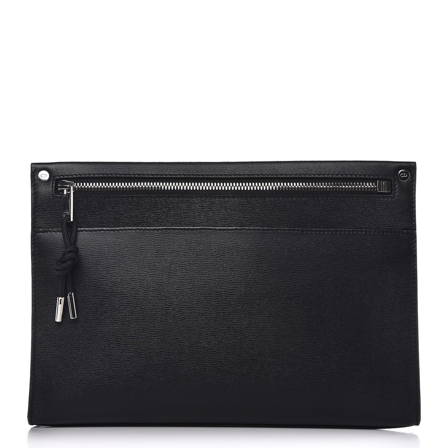 Calfskin Cork Signature Bee Homme Pochette Black