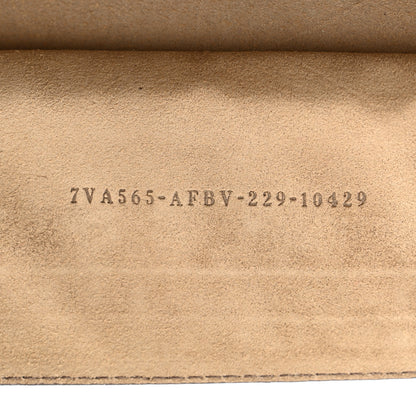 Fendi Recycled Fabric Jacquard Vitello King FF 1974 Baguette Soft Trunk Phone Pouch Tobacco Moro Sand 7 of 13