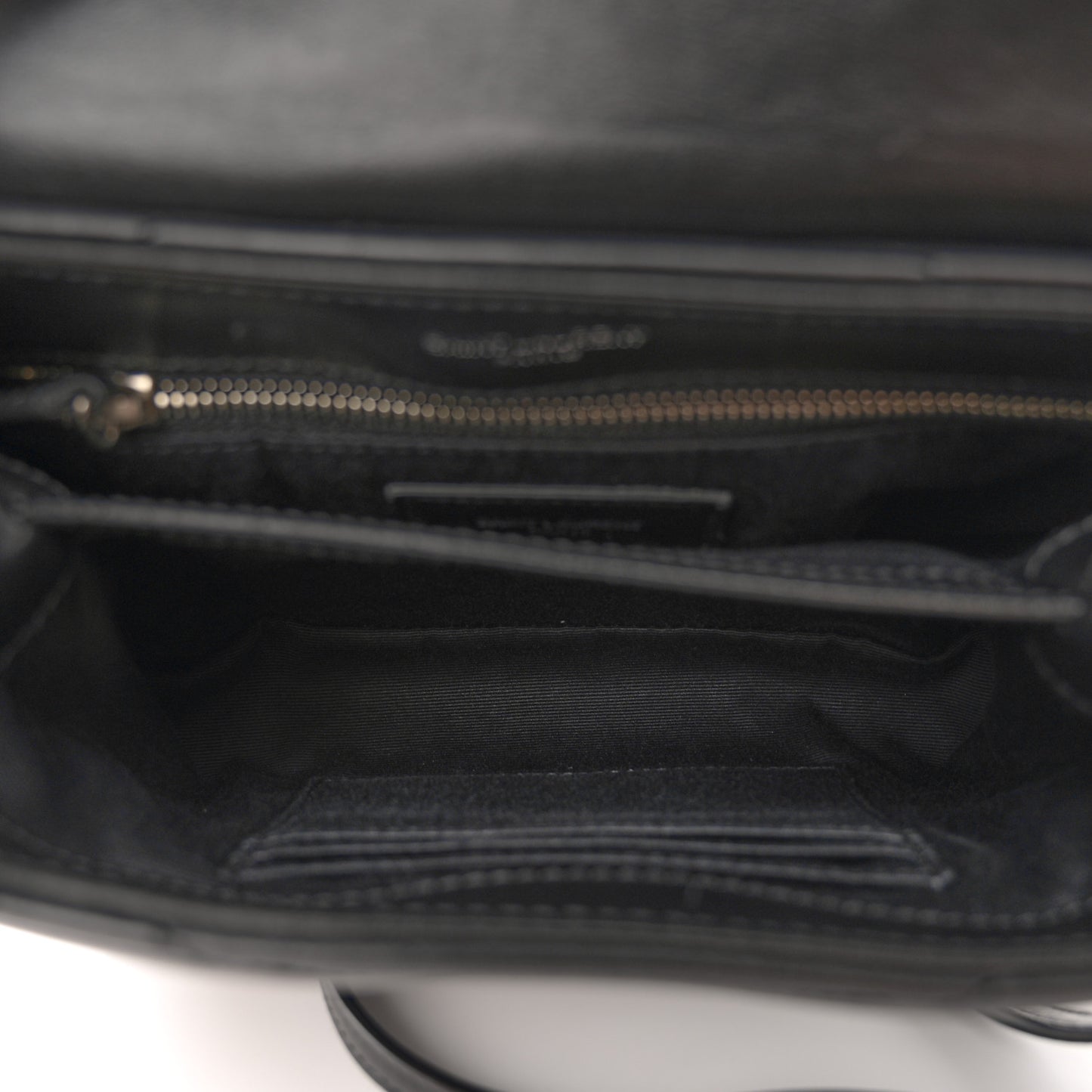 Calfskin Y Quilted Monogram Toy Loulou Crossbody Bag Black