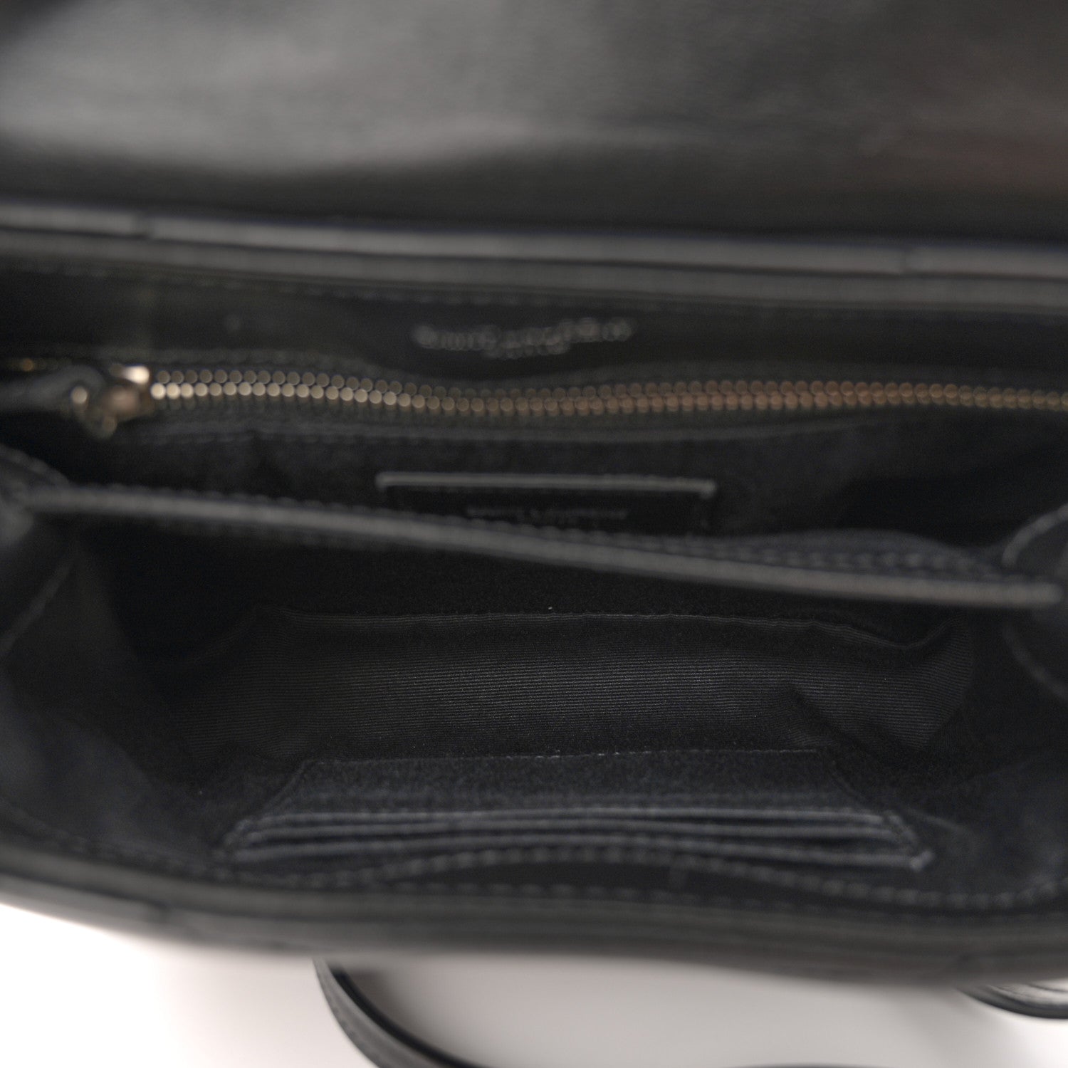 Saint Laurent Calfskin Y Quilted Monogram Toy Loulou Crossbody Bag Black 5 of 13
