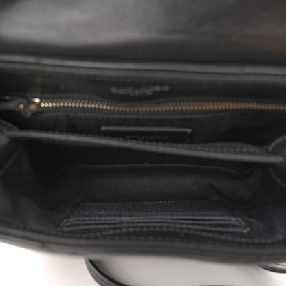 Saint Laurent Calfskin Y Quilted Monogram Toy Loulou Crossbody Bag Black 5 of 13