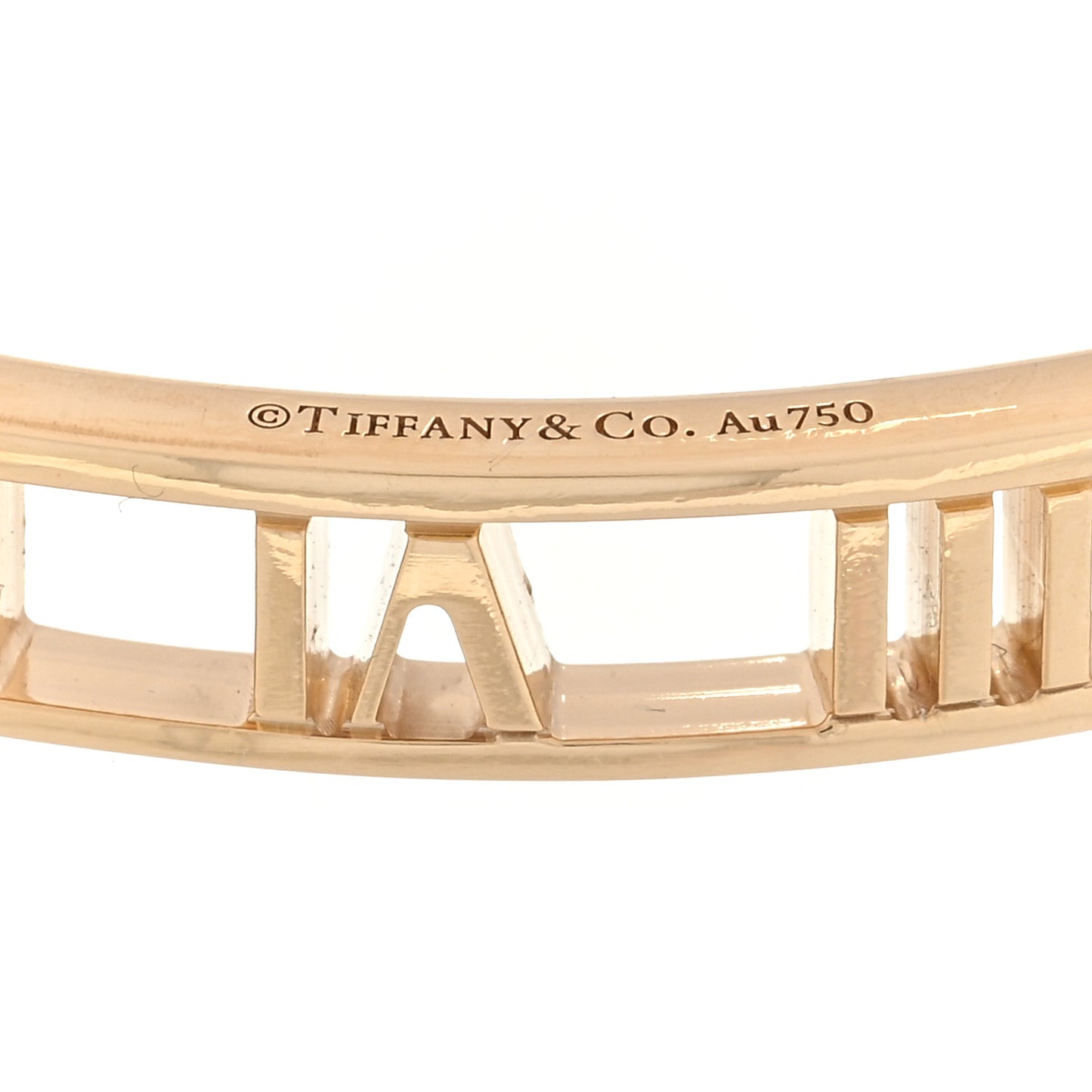 18K Yellow Gold Atlas Open Bangle Bracelet