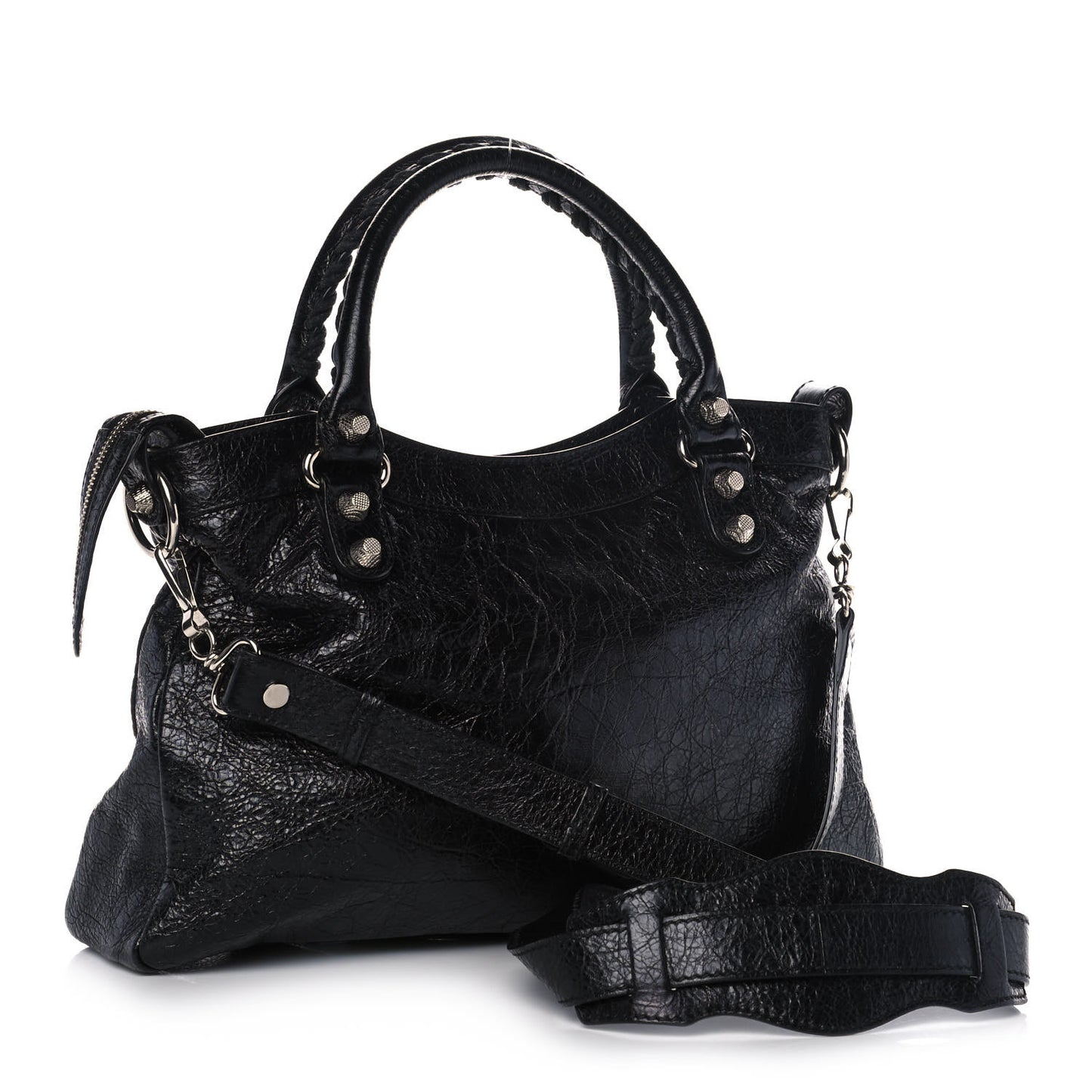 Agneau Giant 12 Silver Hardware Town Black
