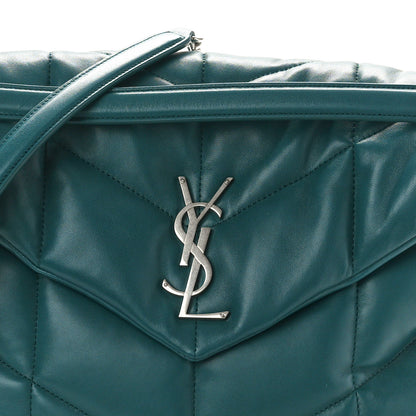 Saint Laurent Lambskin Quilted Medium Loulou Puffer Monogram Chain Satchel 9 of 11