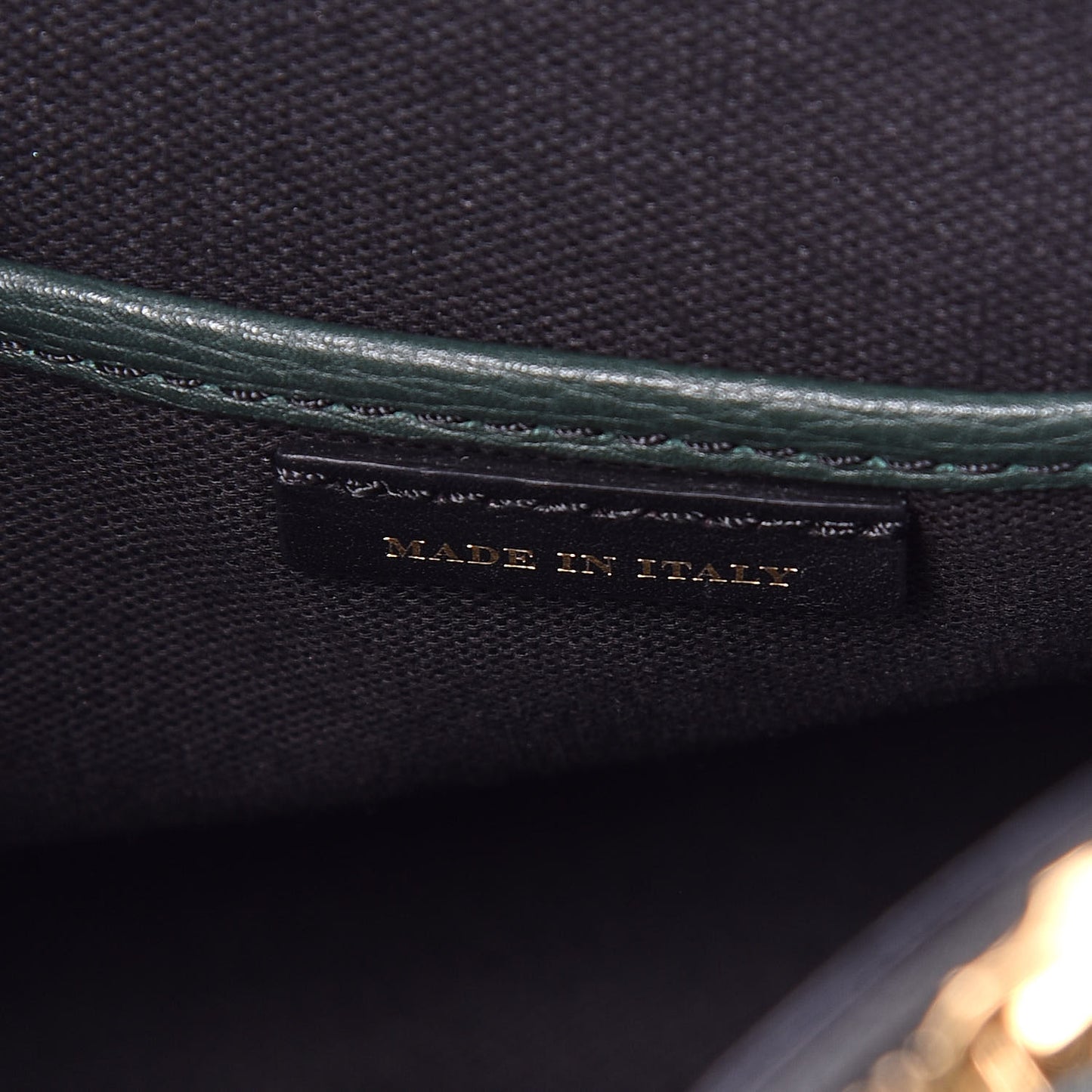 Derby Calfskin House Check Medium Banner Tote Black Dark Bottle Green