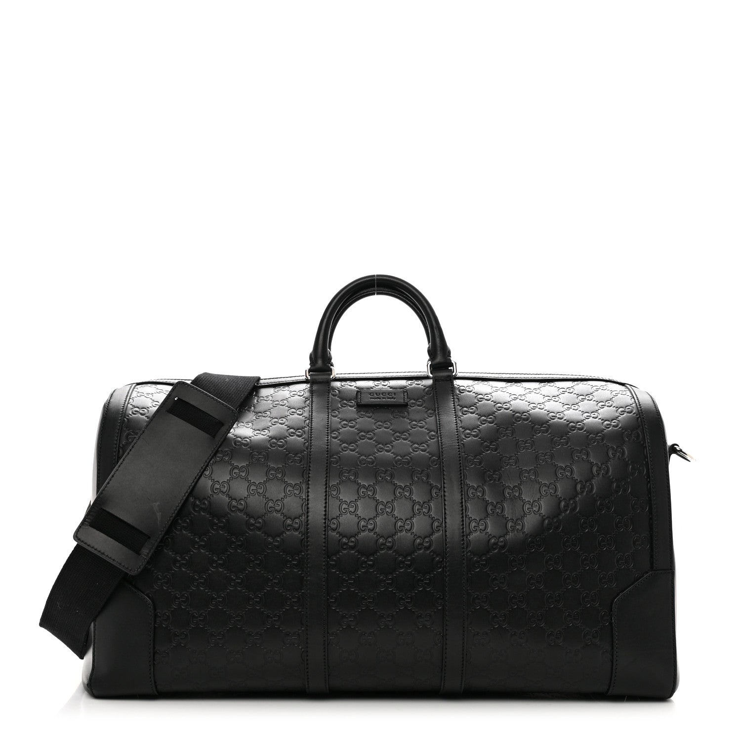 Gucci Guccissima Signature Large Duffle Black 1 of 11