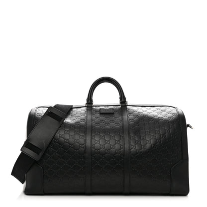 Gucci Guccissima Signature Large Duffle Black 1 of 11