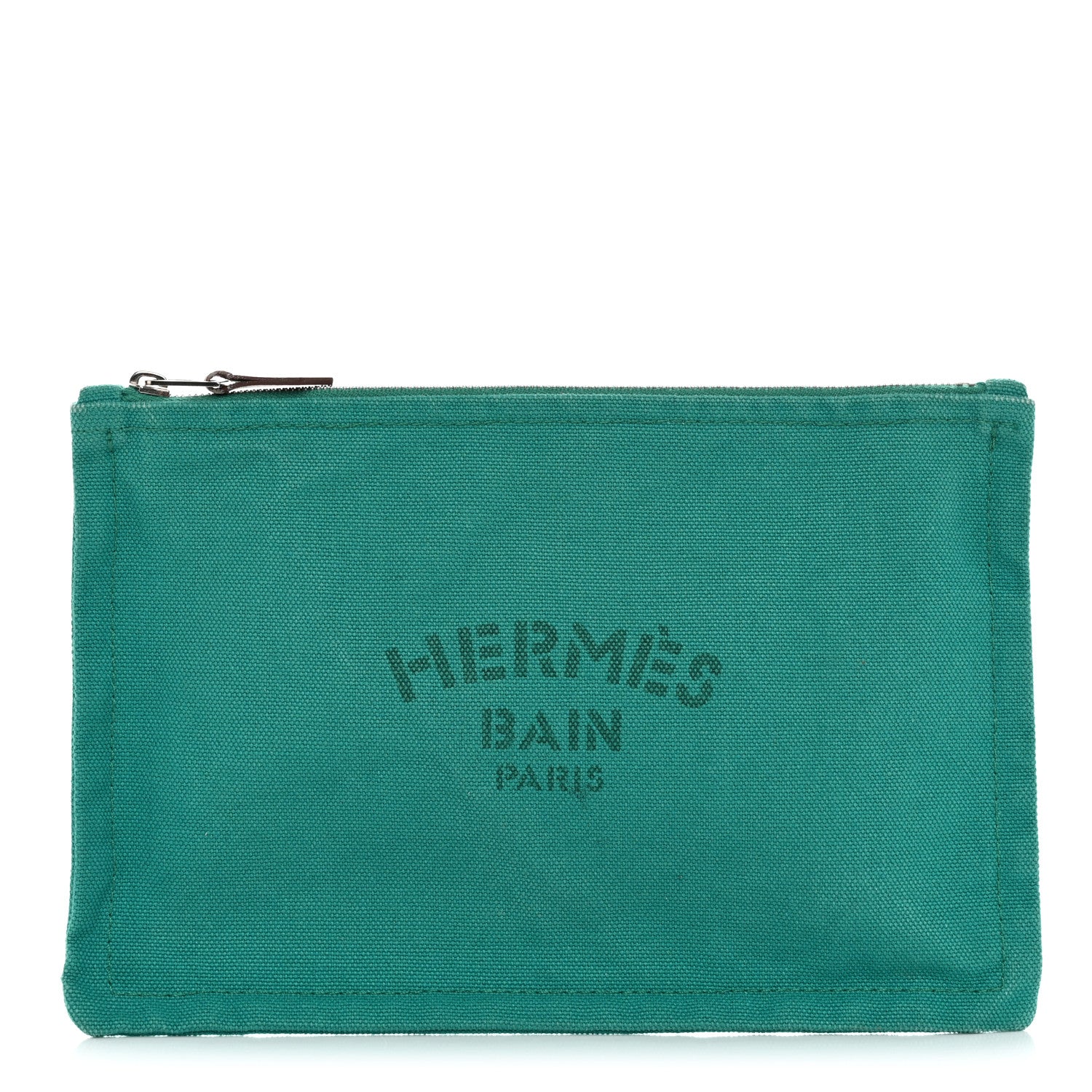 Hermes Toile Small Bain New Yachting Case Bleu Paon 1 of 12