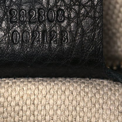 Gucci Pebbled Calfskin Large Soho Shoulder Bag Black 7 of 13