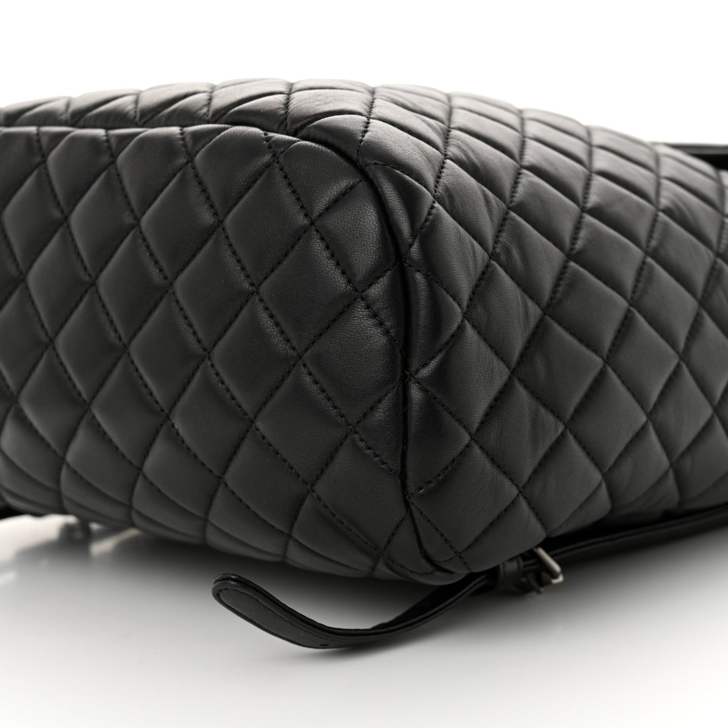 Lambskin Quilted Large Urban Spirit Backpack Black