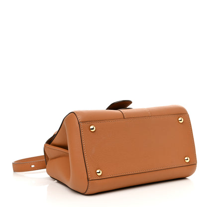 Delvaux Grained Calfskin Mini Brillant Satchel Natural 4 of 11