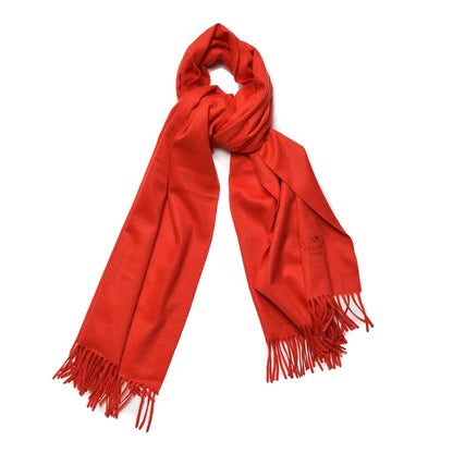 Hermes Cashmere Broderie Scarf Ecarlate 1 of 5