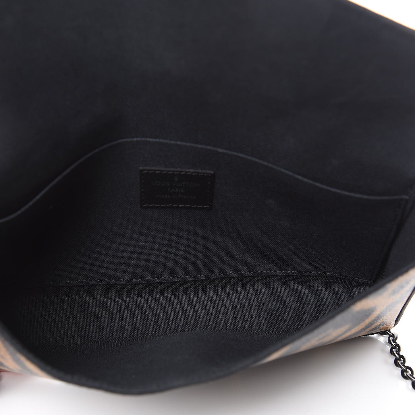 Monogram Animal Print Pochette Felicie Chain Wallet