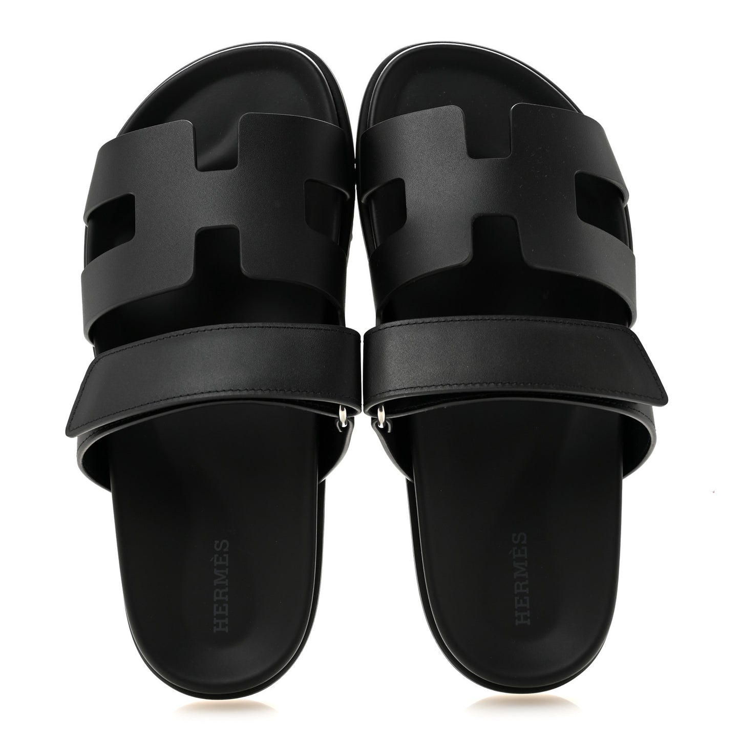 Calfskin Womens Chypre Sandals 38.5 Black