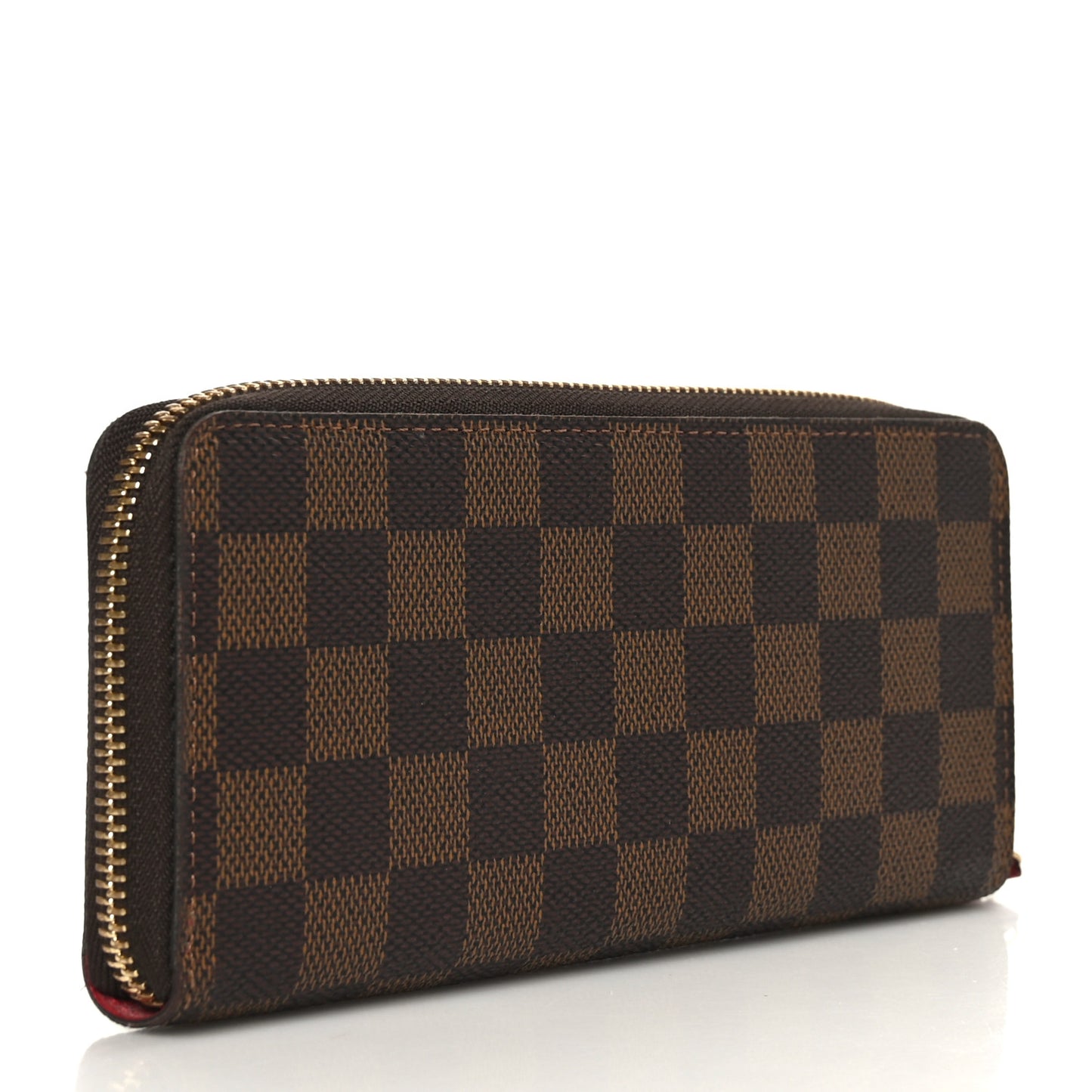 Damier Ebene Clemence Wallet Cherry