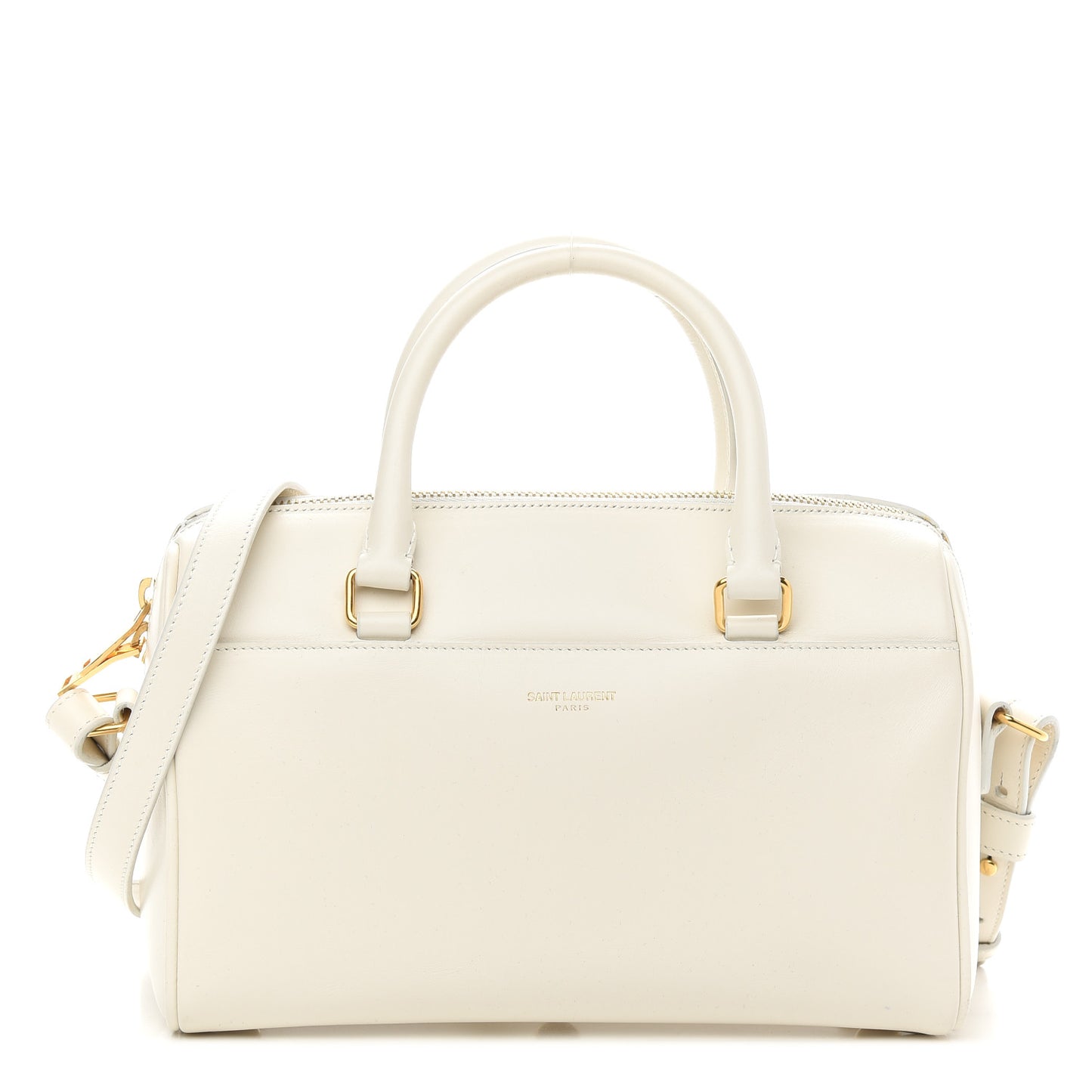 Calfskin Classic Baby Duffle Dove White