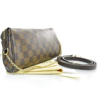 Louis Vuitton Damier Ebene Eva Clutch 2 of 10