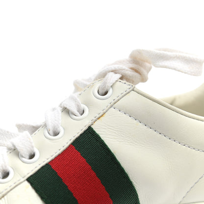 Gucci Calfskin Web Pearl Studded Womens Ace Sneakers 35 White 12 of 13