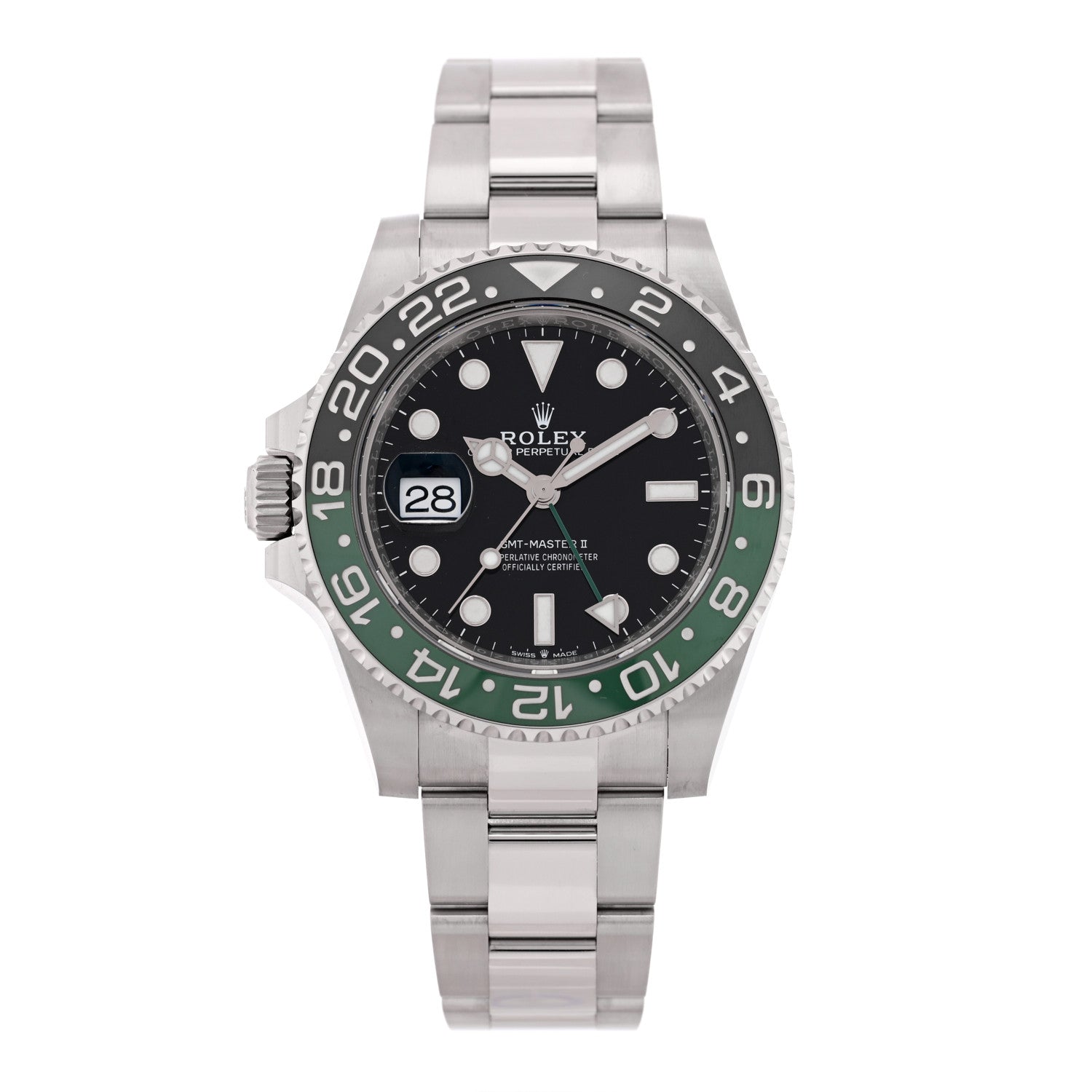 Rolex Stainless Steel 40mm Oyster Perpetual Date GMT Master Ⅱ Sprite Watch 126720VTNR 1 of 5