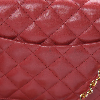 Chanel Lambskin Quilted Small Single Flap Red 19 of 20