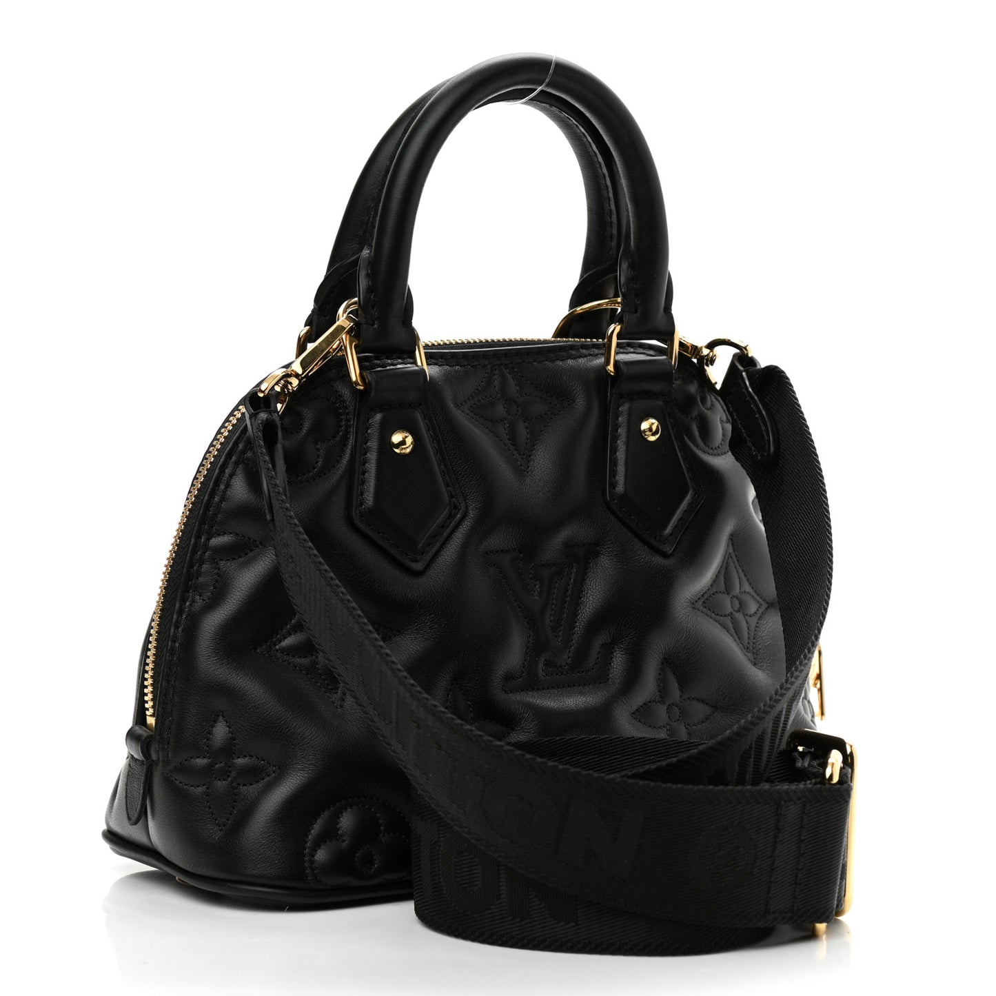 Calfskin Bubblegram Alma BB Black
