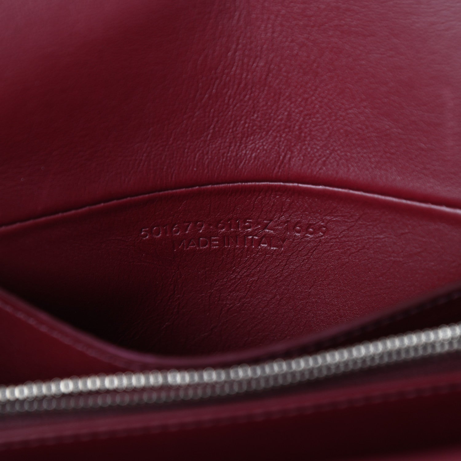 Balenciaga Calfskin Logo Matelasse Large BB Flap Chain Shoulder Bag Burgundy 6 of 9
