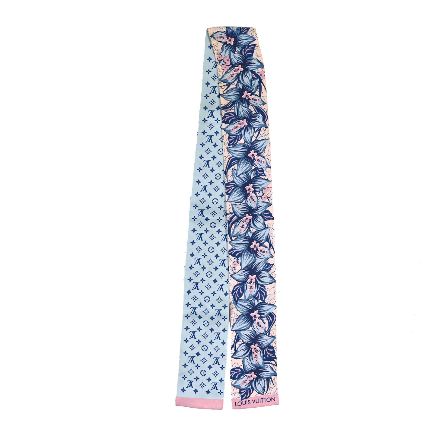 Silk Monogram Monokinawa Bandeau Blue Rose