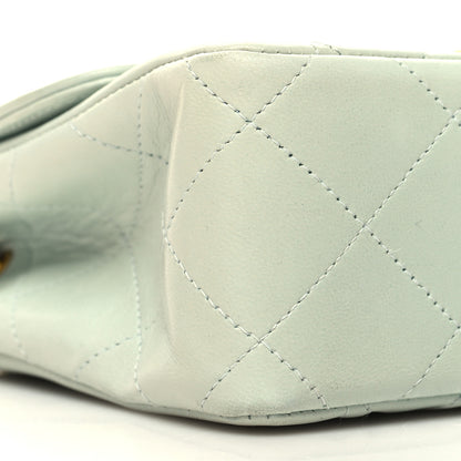 Chanel Lambskin Quilted Mini Square Flap Light Blue 10 of 13
