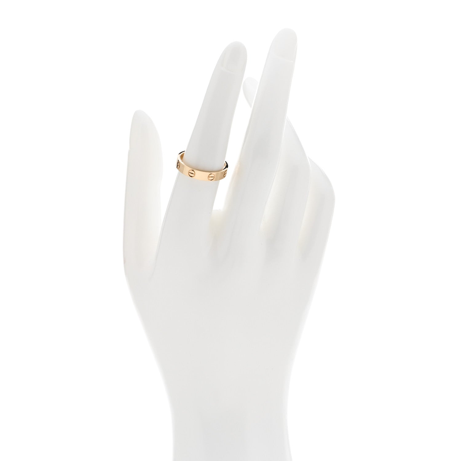 Cartier 18K Yellow Gold 3.5mm LOVE Wedding Band Ring 54 6.75 2 of 5