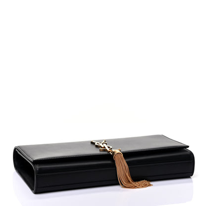 Saint Laurent Calfskin Classic Monogram Tassel Clutch Black 3 of 4