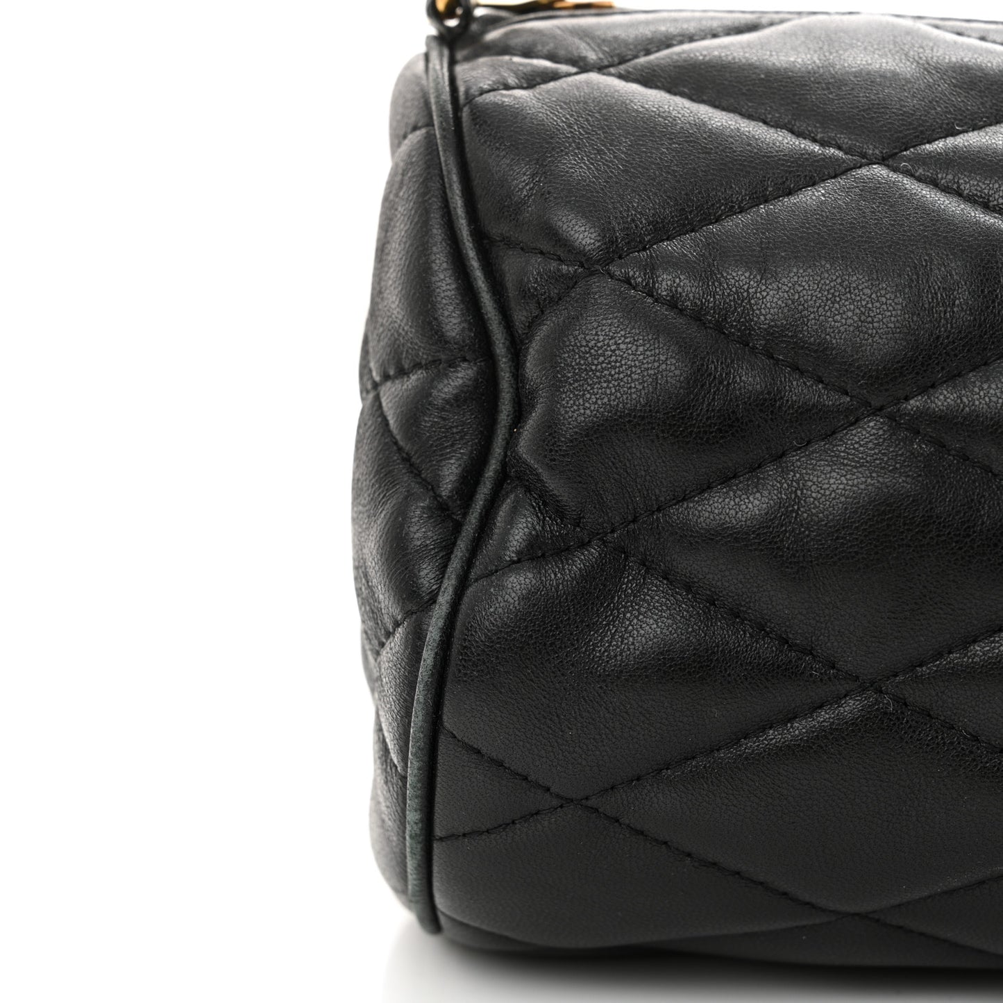 Lambskin Monogram Small Sade Tube Bag Black